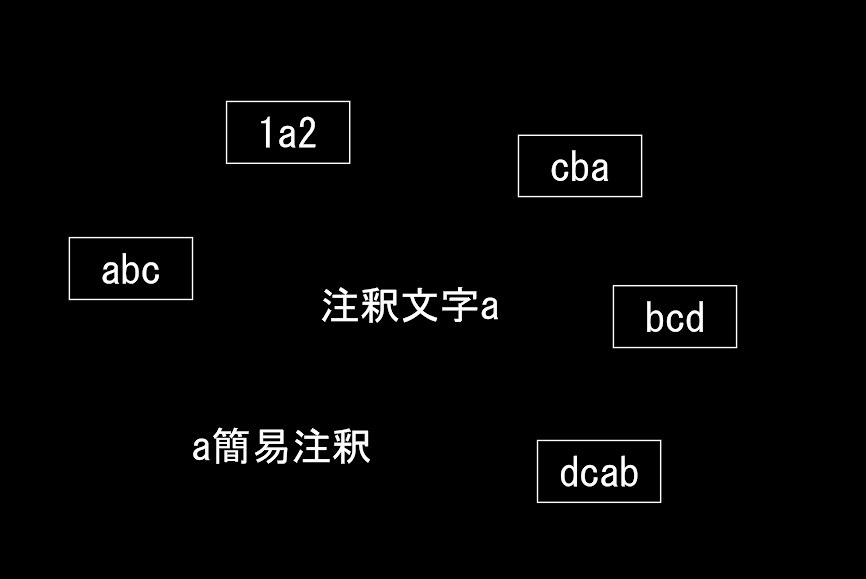 検索［FIND］コマンドでブロックの文字列の一部を指定してエンティティ