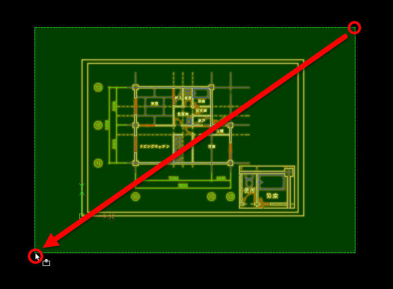 シート空間からの JWW 書き出しで、実寸で書き出す方法（ビューポート